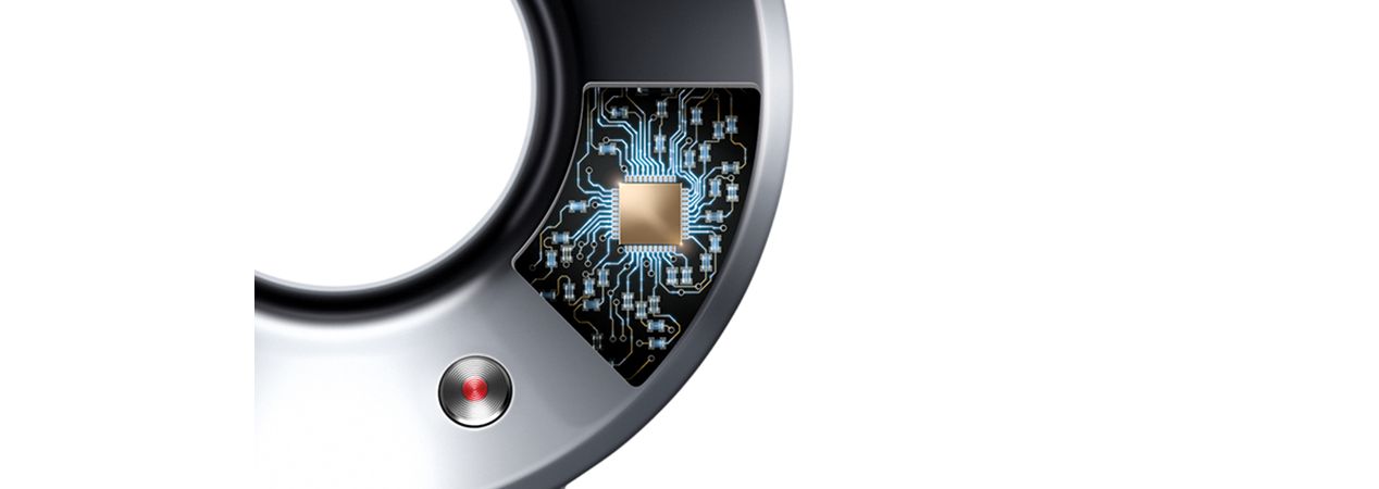 Dyson Supersonic hair dryer heat control chip in action