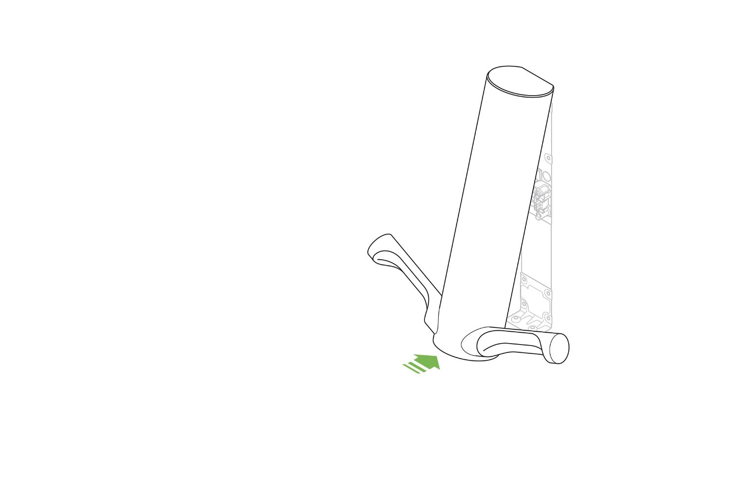 Sketch of Dyson Airblade 9kJ hand dryer