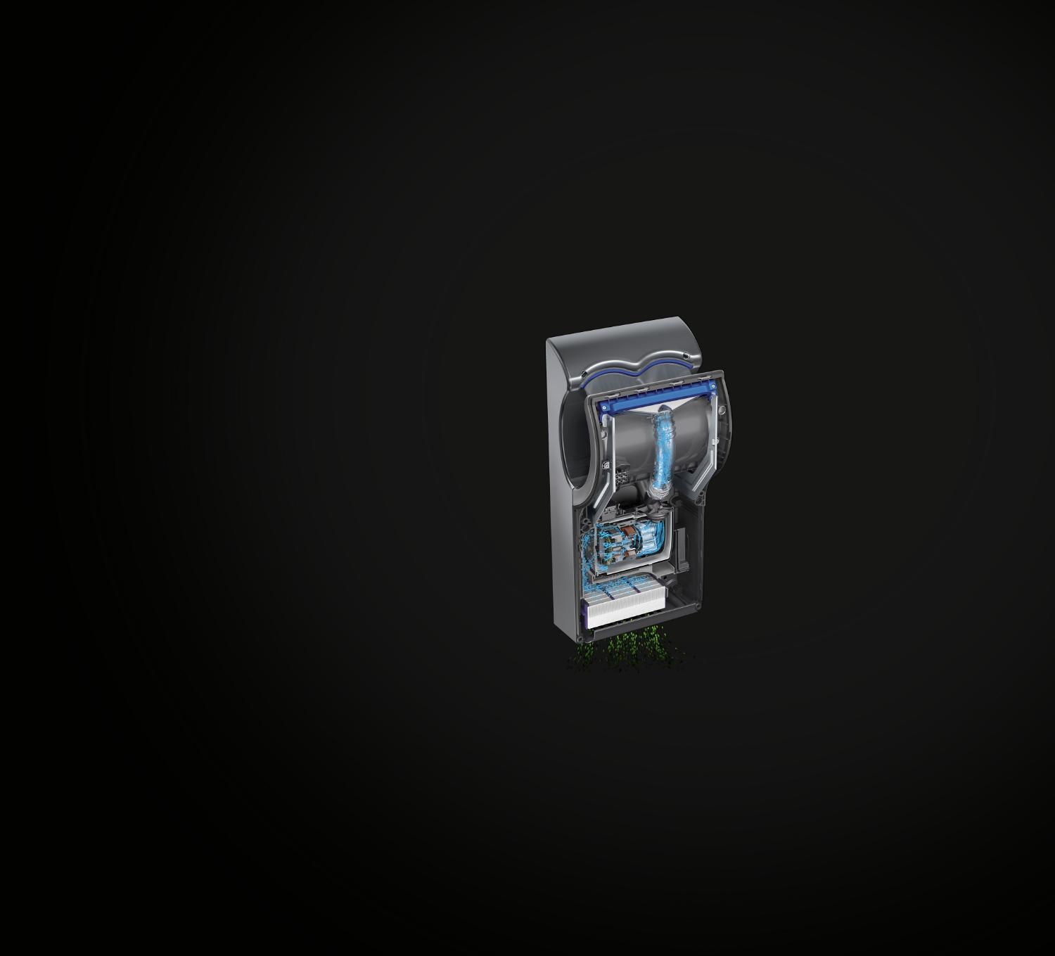 Dyson hand dryer cutaway