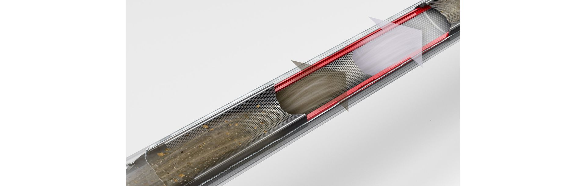 A diagram showing how Dyson’s top loading air-compression bin traps microscopic particles.
