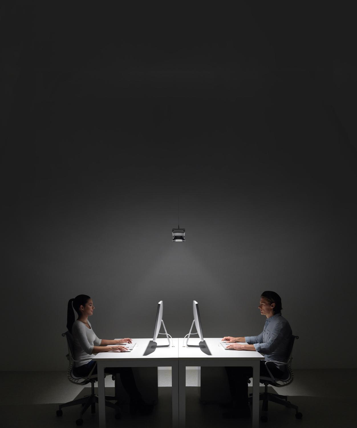 Colleagues at desks