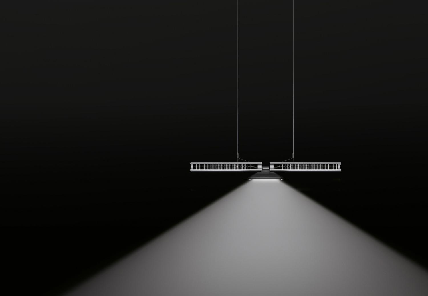 Du-Beam Down light on black