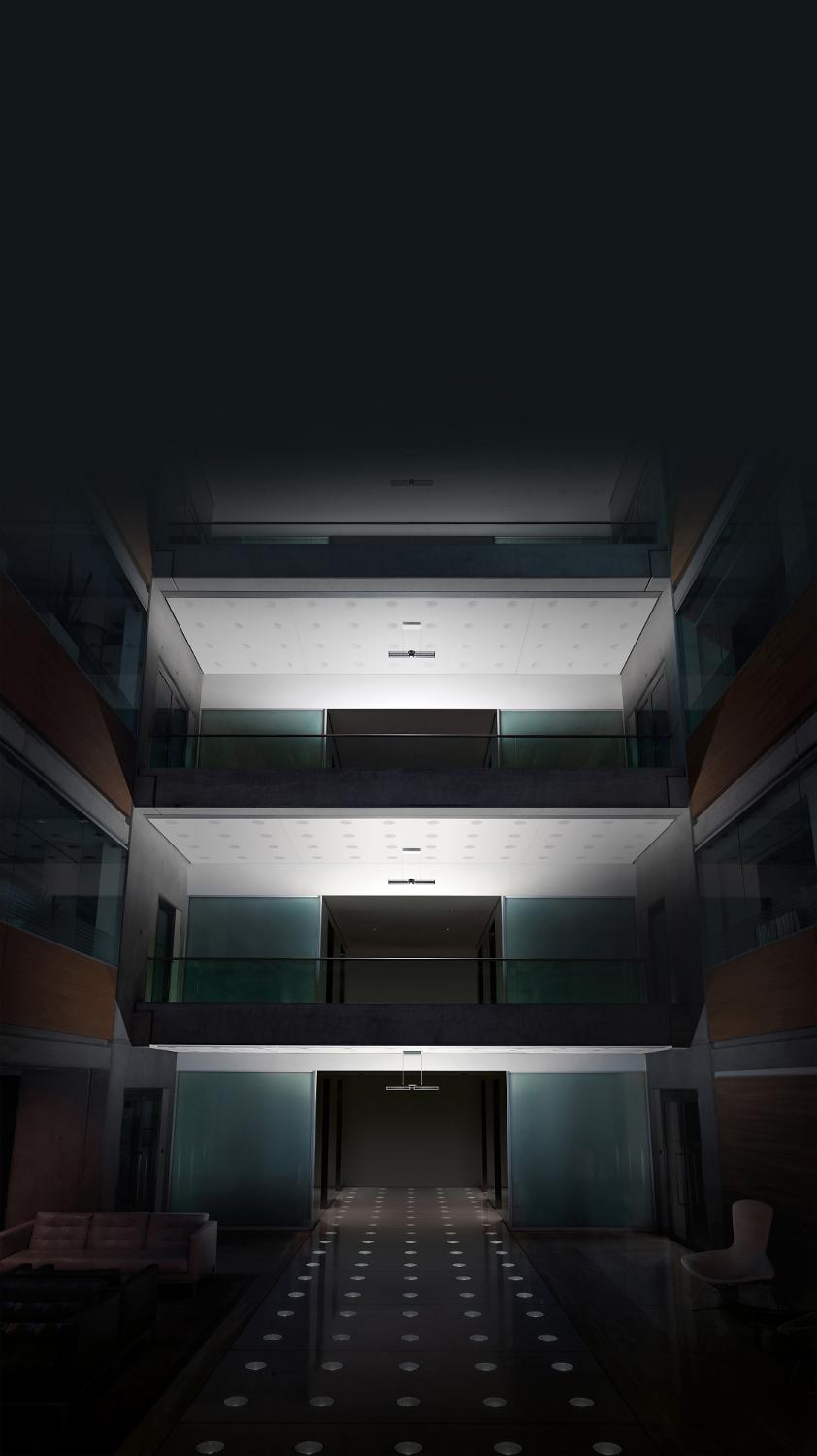 Atrium at night