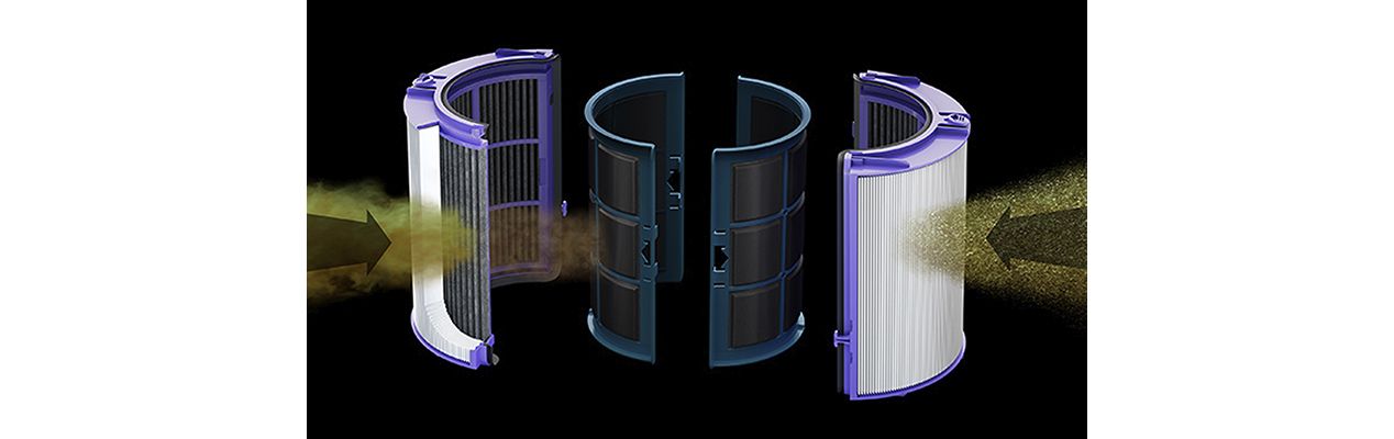 Glass hepa filter removes small pollutants