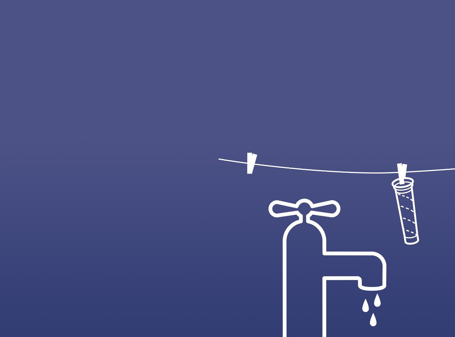 Clean filter on washing line