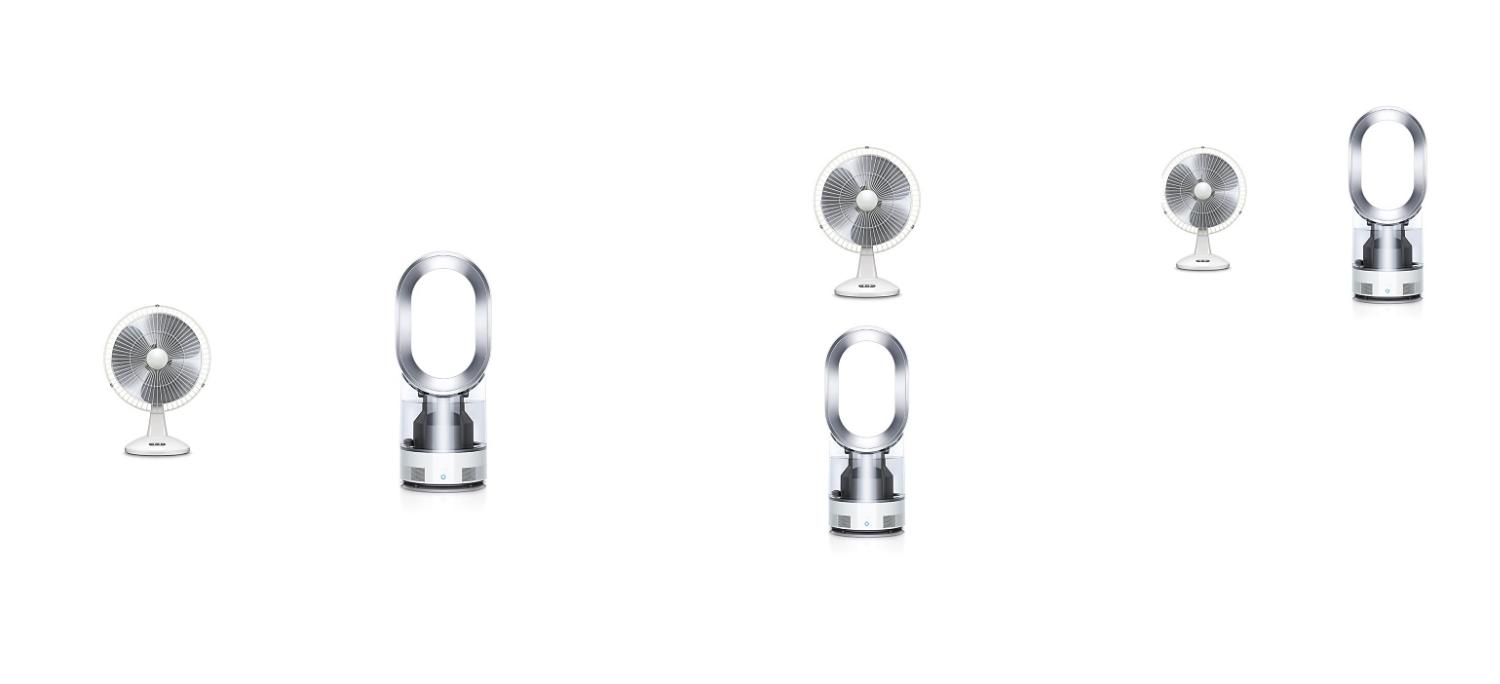Dyson humidifier opposed to a non-Dyson fan