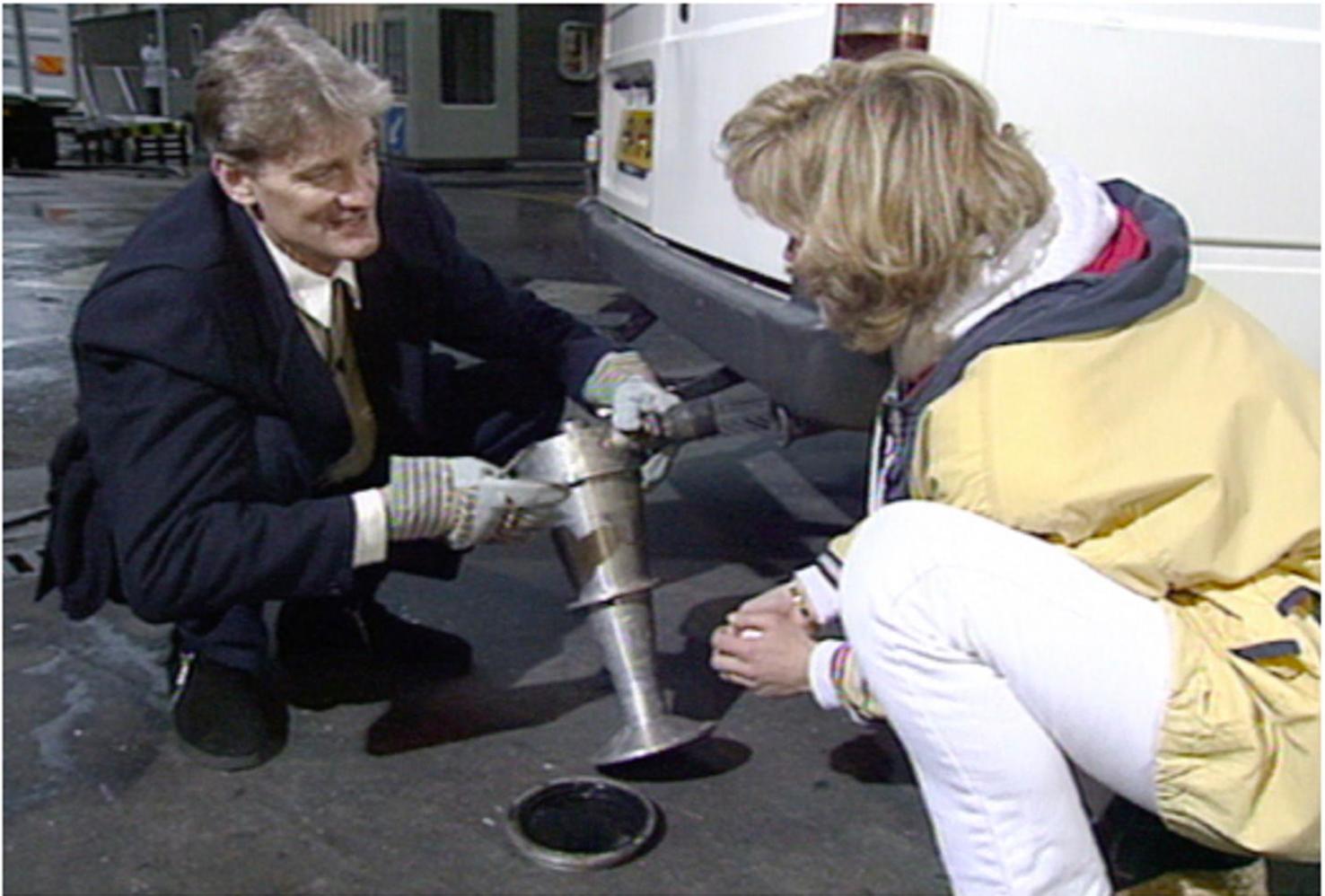 James Dyson on the TV show "Blue Peter"