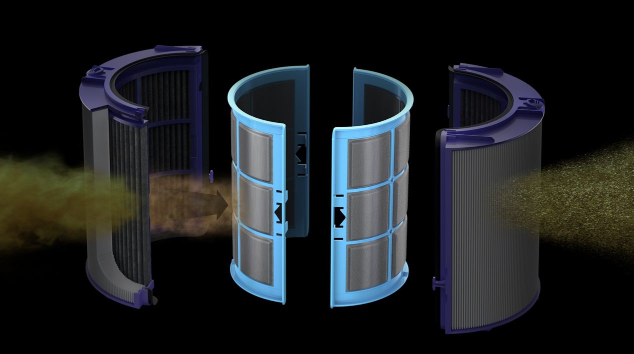 Carbon filter for Pure Cool close up