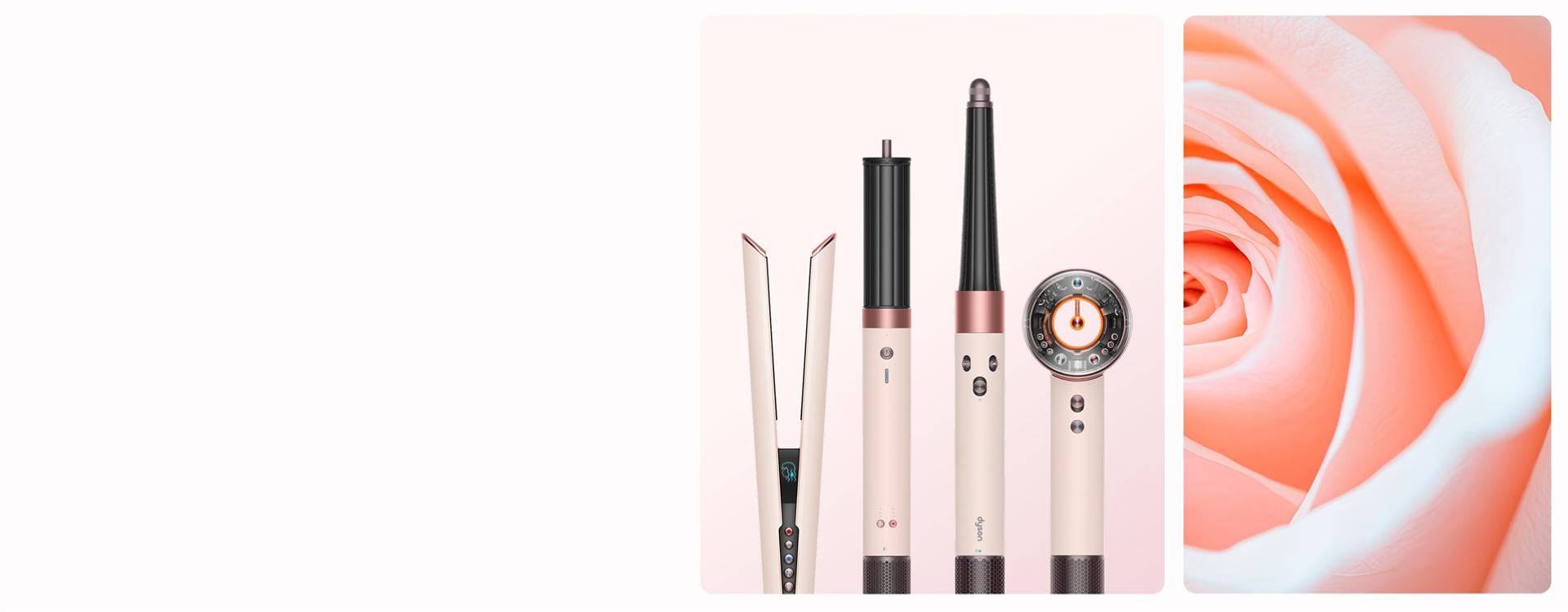 Dyson hair care range in Ceramic pink for valentines' day