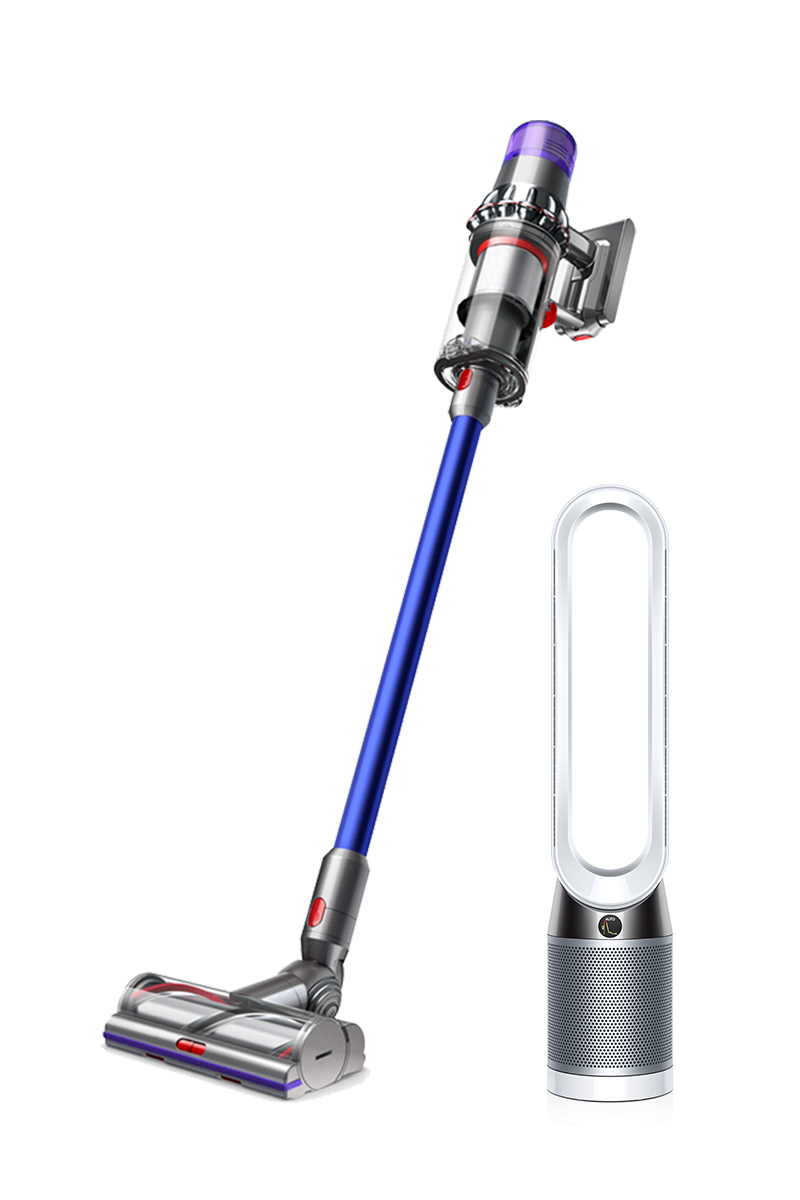 حزمة دايسون لمنزل أكثر صحة ونظافة: Dyson V11 Absolute أزرق + Dyson Pure Cool Advanced