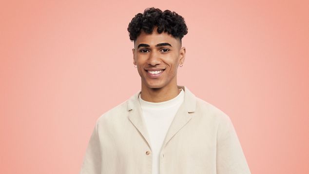 Model wears lob waves hairstyle