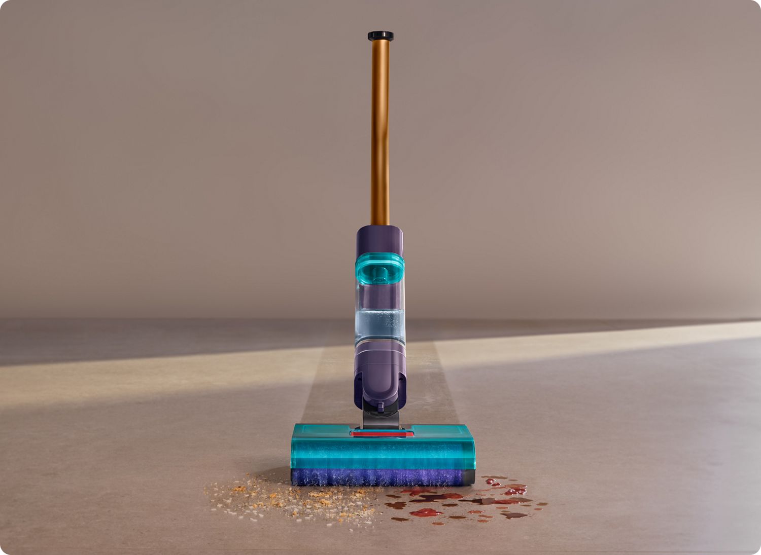 Wärmebilder zeigen ein Modell, das den tragbaren Dyson HushJet Mini Cool Ventilator zur Abkühlung verwendet.
