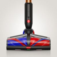 The All Floor Cones Sense cleaner head  reveals hidden dust on hard floors.