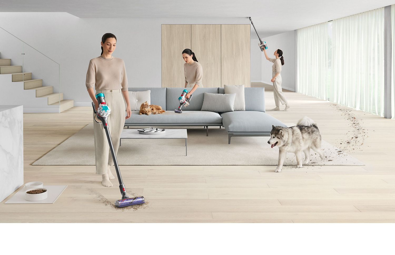 Dyson Gen5 Absolute cordless vacuum cleaning every corner of a house