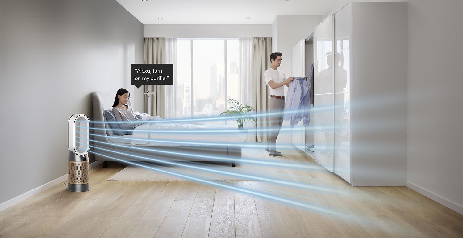 Man controlling his machine with his voice