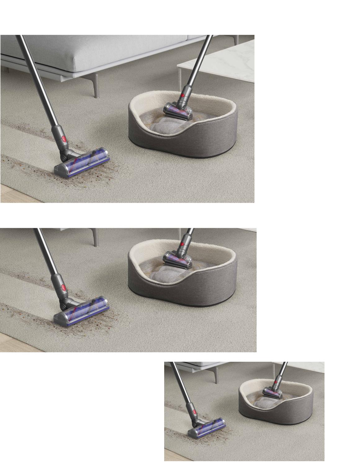 Dyson Motorbar vloerzuigmond en schroefvormige klitvrije borstel
