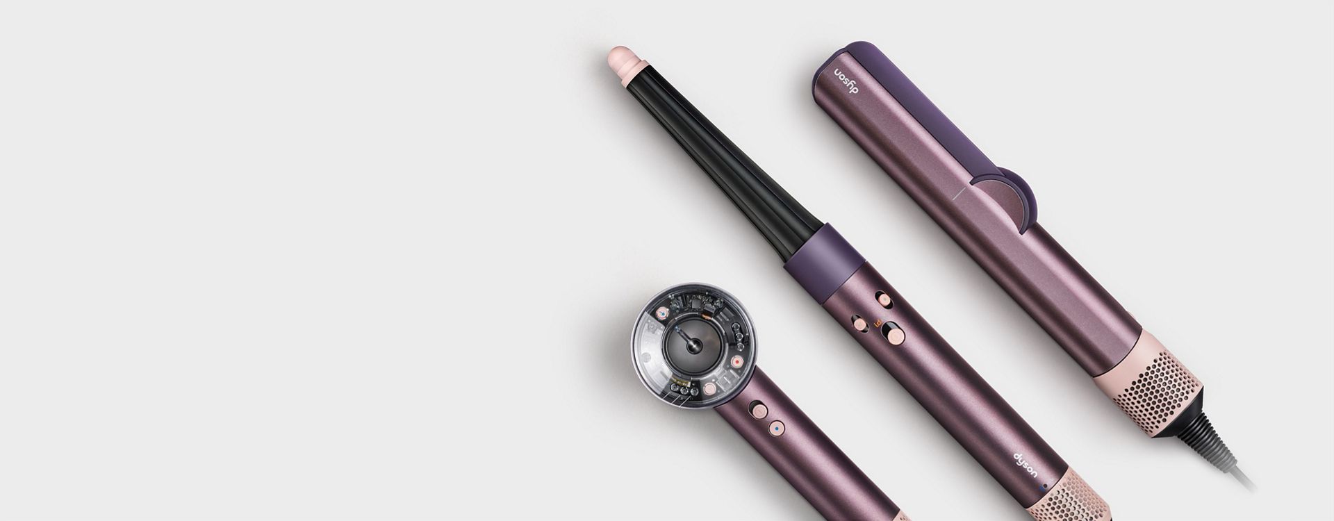 Dyson Airstrait hair straightener and dryer, Dyson Airwrap multi-styler and Dyson Supersonic Nural hair dryer