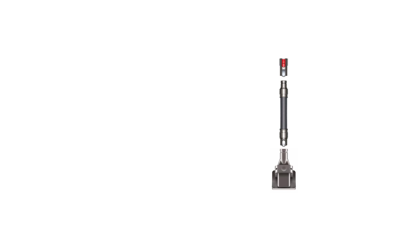 Extension hose connection with a quick-release adaptor
