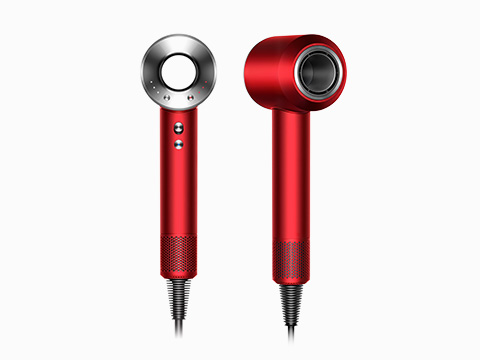 Dyson Supersonic side and front view