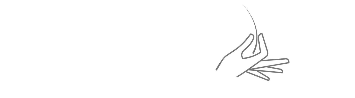 A line diagram with a hand holding a strand of hair