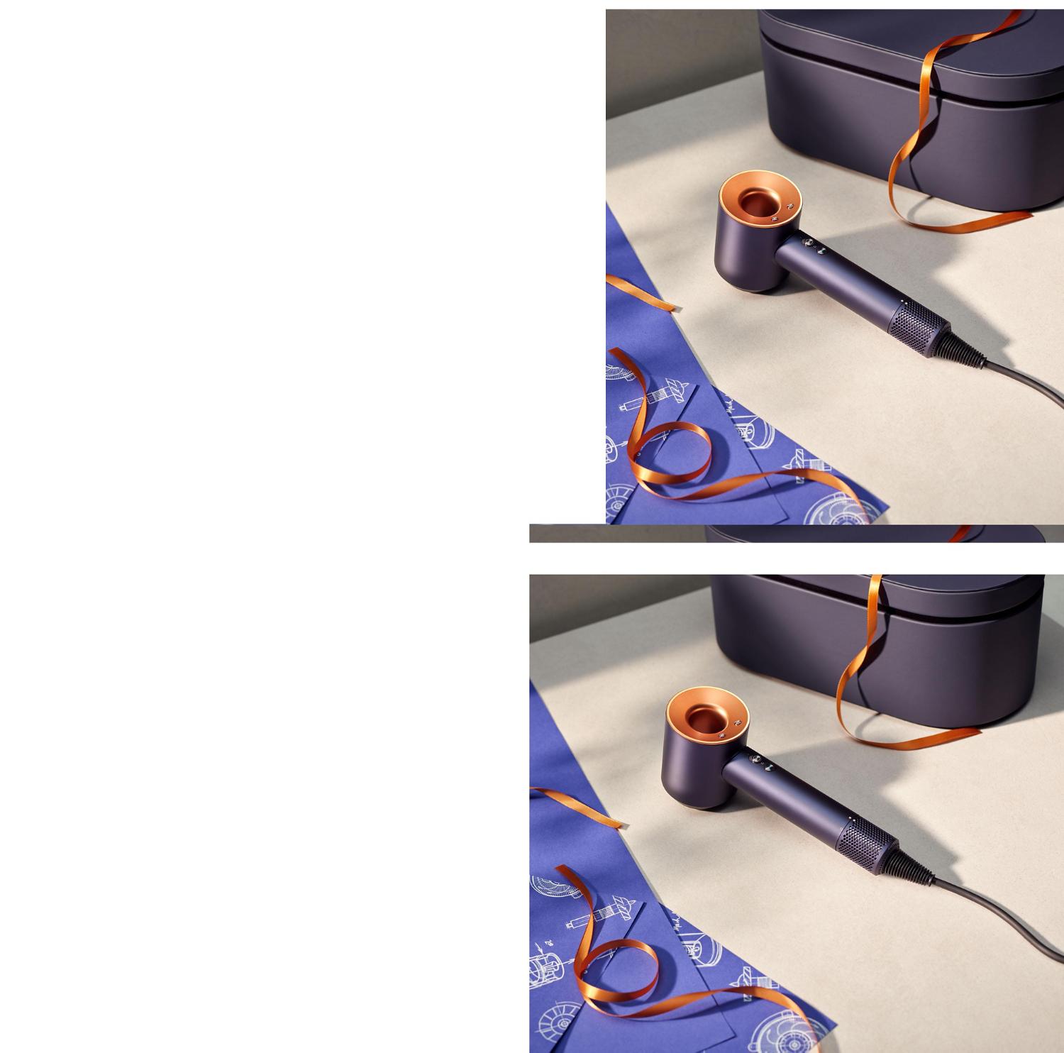 Dyson Supersonic föhn in Pruisisch blauw en koper
