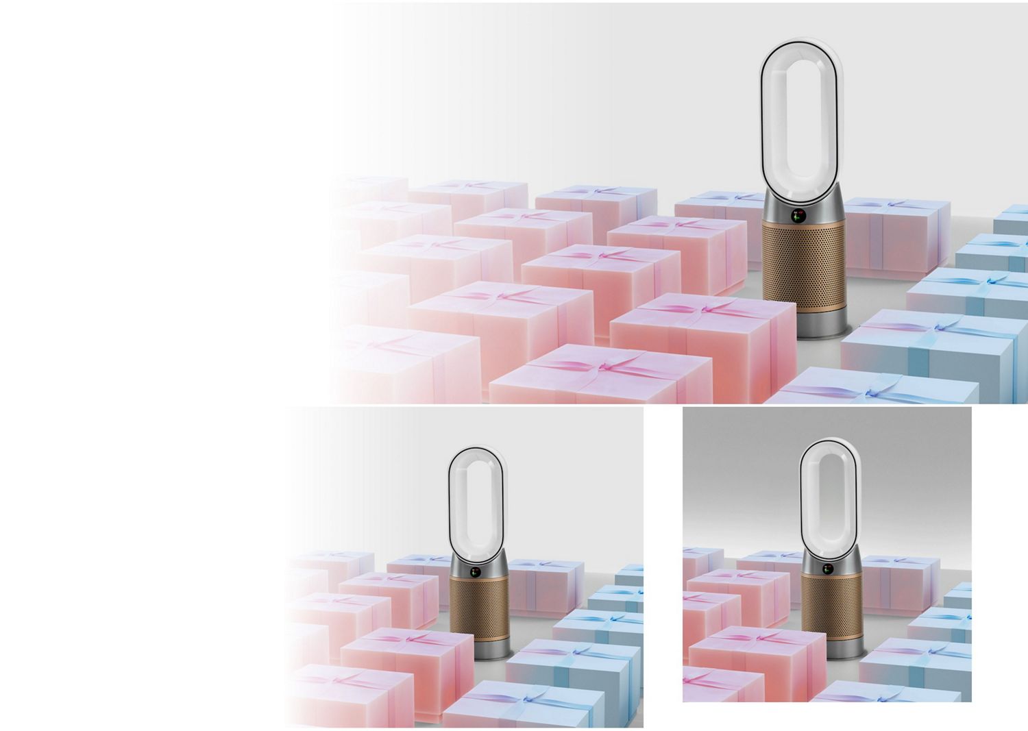 Dyson Purifier Hot + Cool HP2 De-Nox purifies and heats a large room.