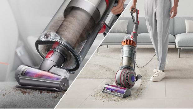 The Hair screw tool for a Dyson cordless vacuum and a Dyson Ball upright vacuum.