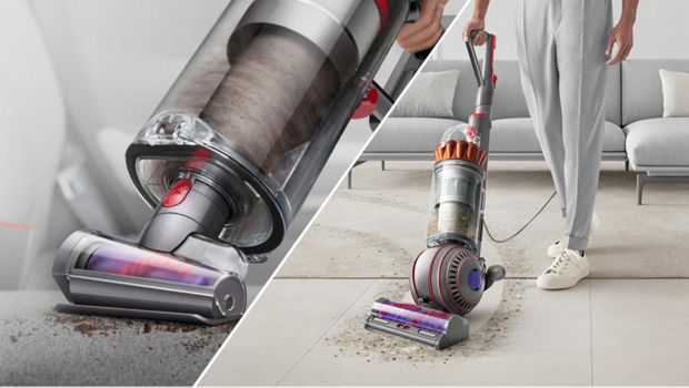The Hair screw tool for a Dyson cordless vacuum and a Dyson Ball upright vacuum.