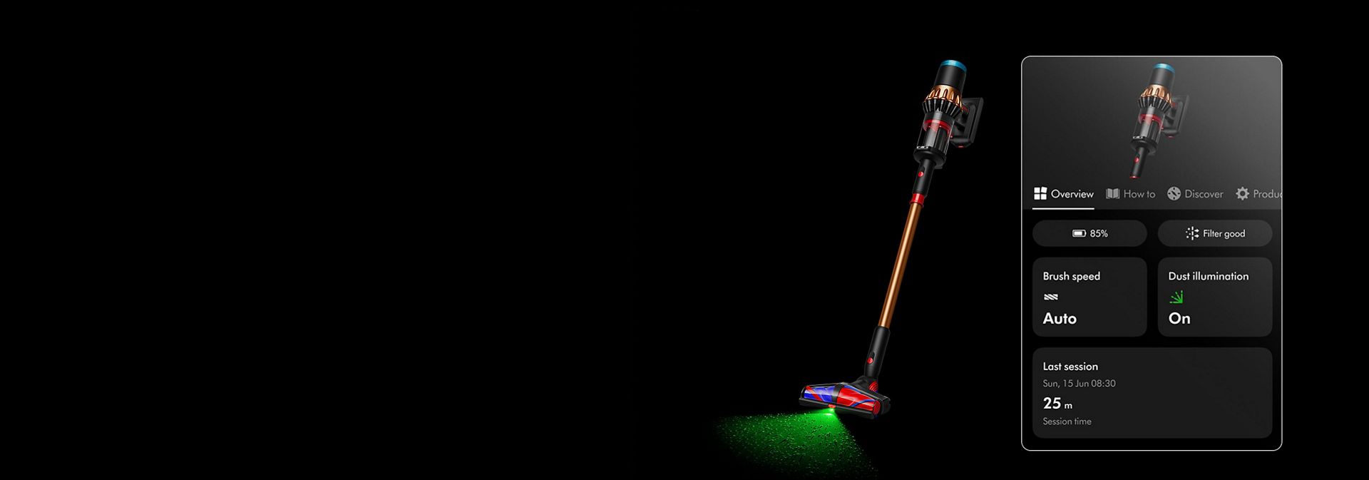 A model curls her hair with the Dyson Airwrap I.D. multi-styler and dryer and the I.D. Curl sequence on the MyDyson app.