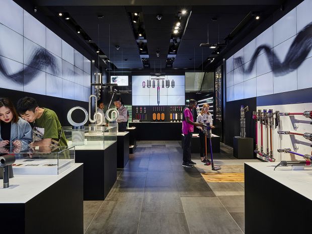 Inside of a Dyson store.