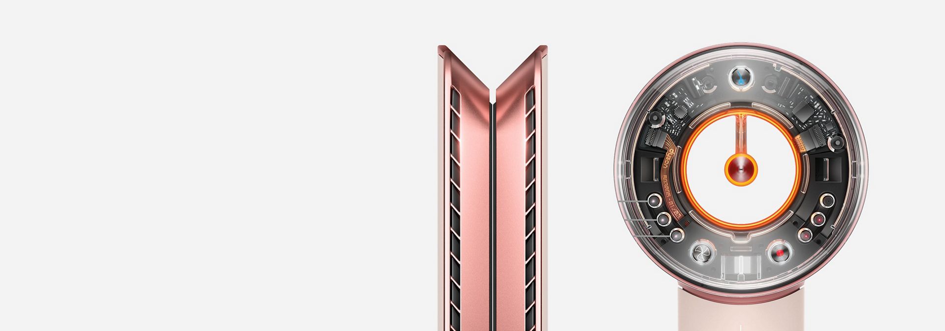 Dyson Airstrait dryer and straightener and Supersonic Nural hair dryer.