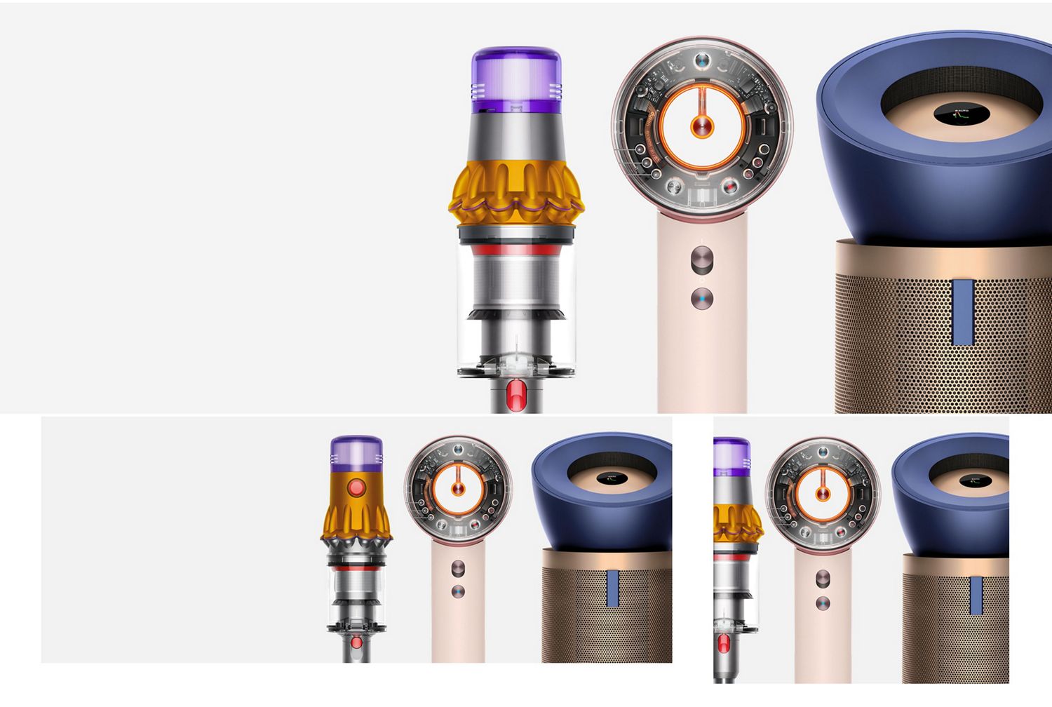 A selection of gift-wrapped boxes.