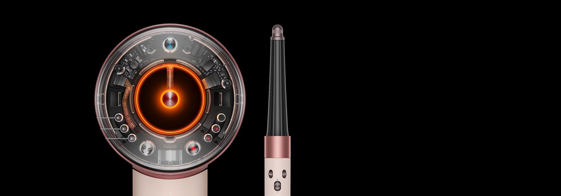 Dyson Airwrap ID multi-styler and dryer and Supersonic Nural hair dryer.