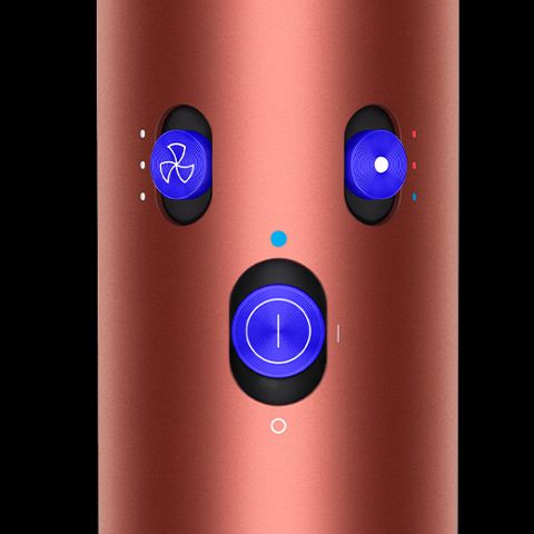 A close-up of the buttons on the Airwrap multi-styler and dryer