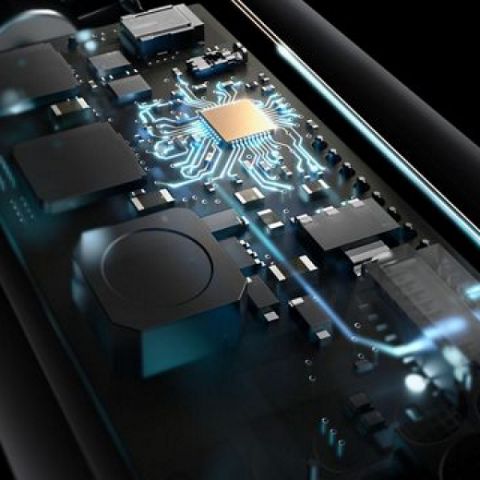 A cutaway of the Dyson heating element