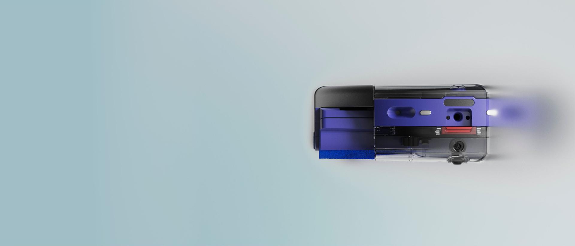 Dyson Spot+Scrub Ai robot süpürgedeki optik ve LiDAR sensörleri.