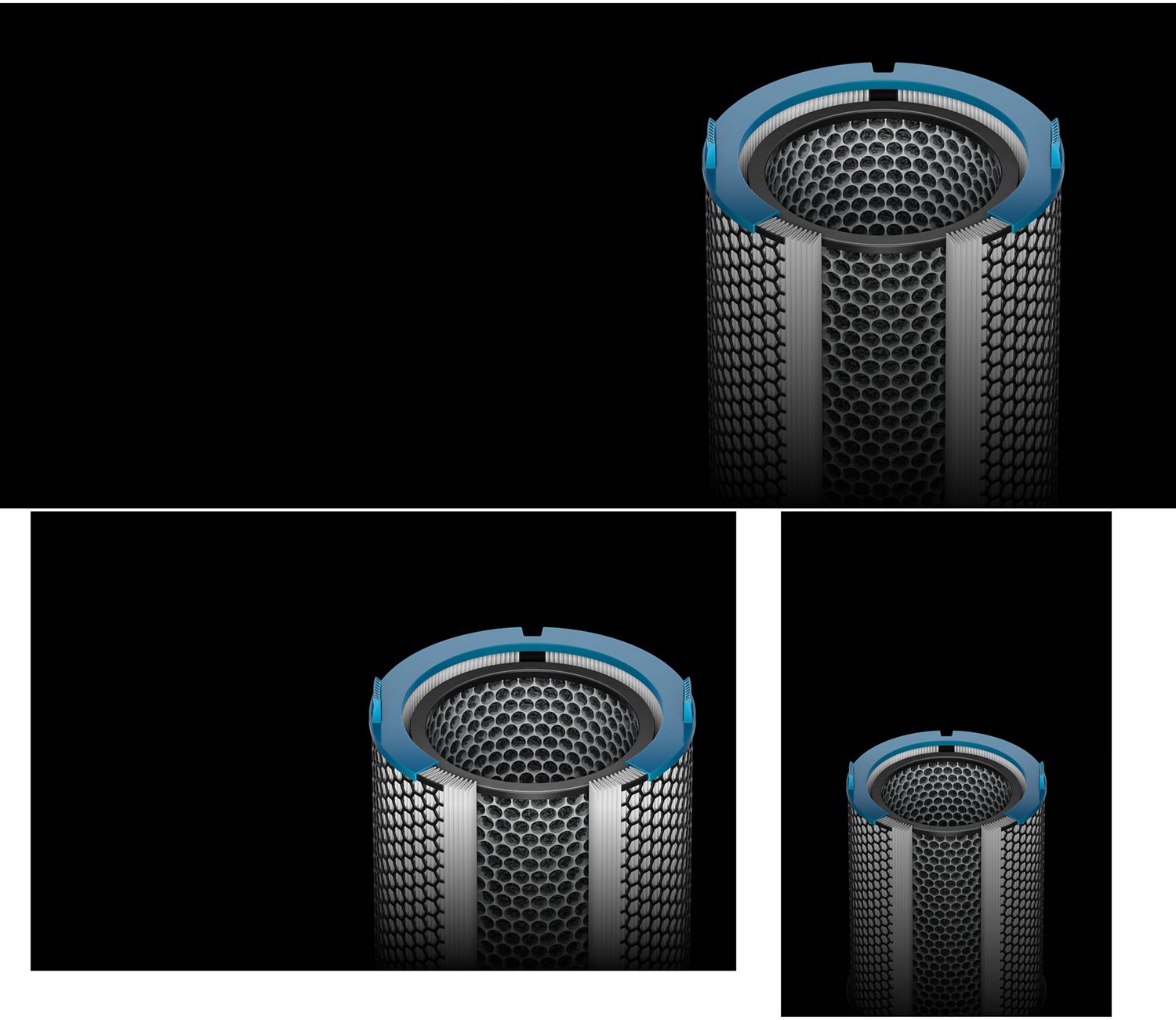 The Dyson HushJet Compact Purifier’s double-layer filtration removes allergens, pollutants, odours and gases from the air.