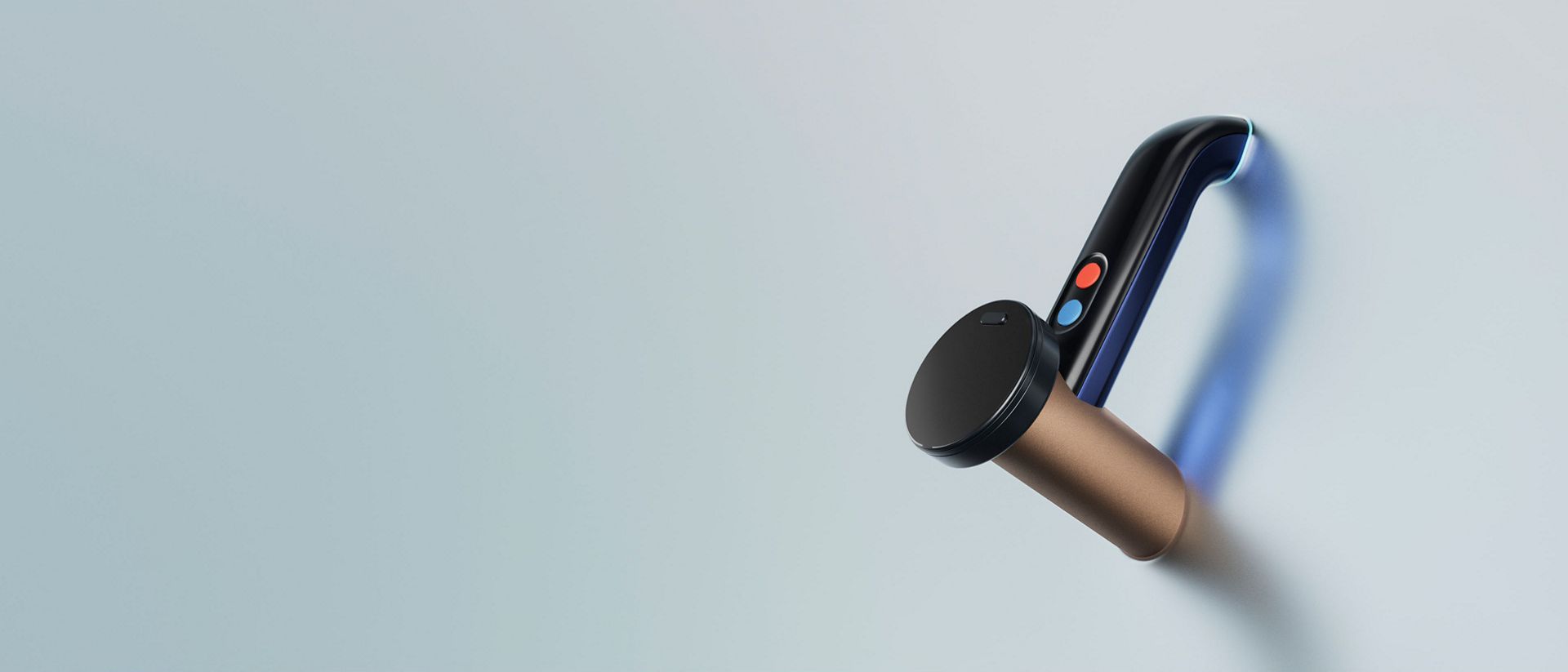 Dyson Clean+Wash Hygiene Sert Zemin Temizleyicinin tutma kolu.