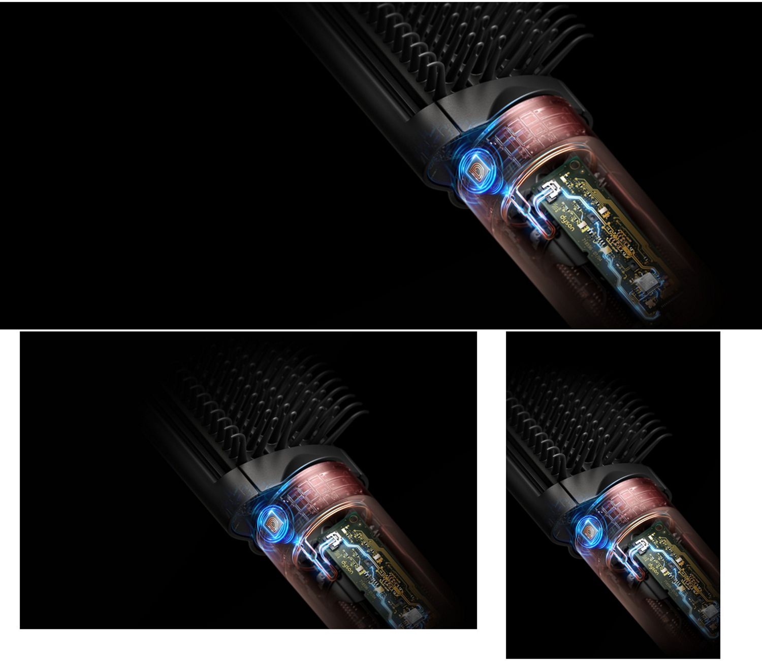 Cutaway showing the powerful Hyperdymium 900w motor inside the Dyson V16 Piston Animal vacuum.
