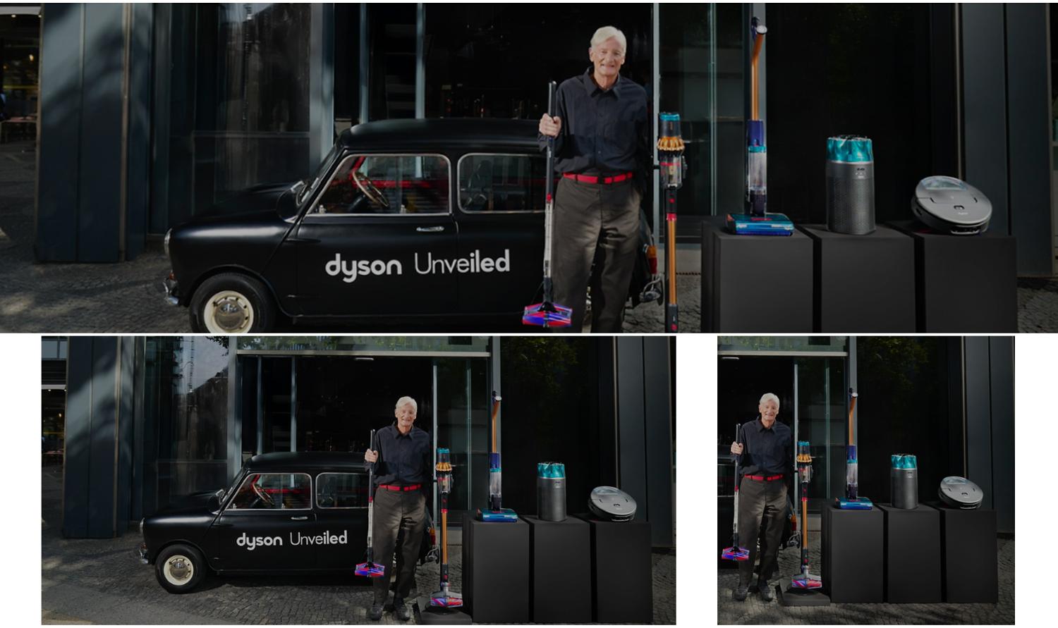 ジェームズ・ダイソンによるDyson PencilVacコードレスクリーナー発表イベント。