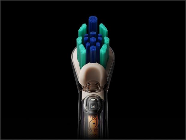 Dyson CameraJet Dual-bristle brush head.