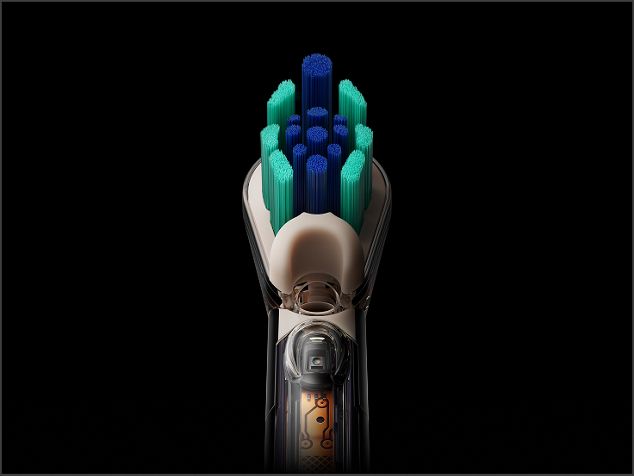 Cabezal de cepillo de doble cerda Dyson CameraJet.