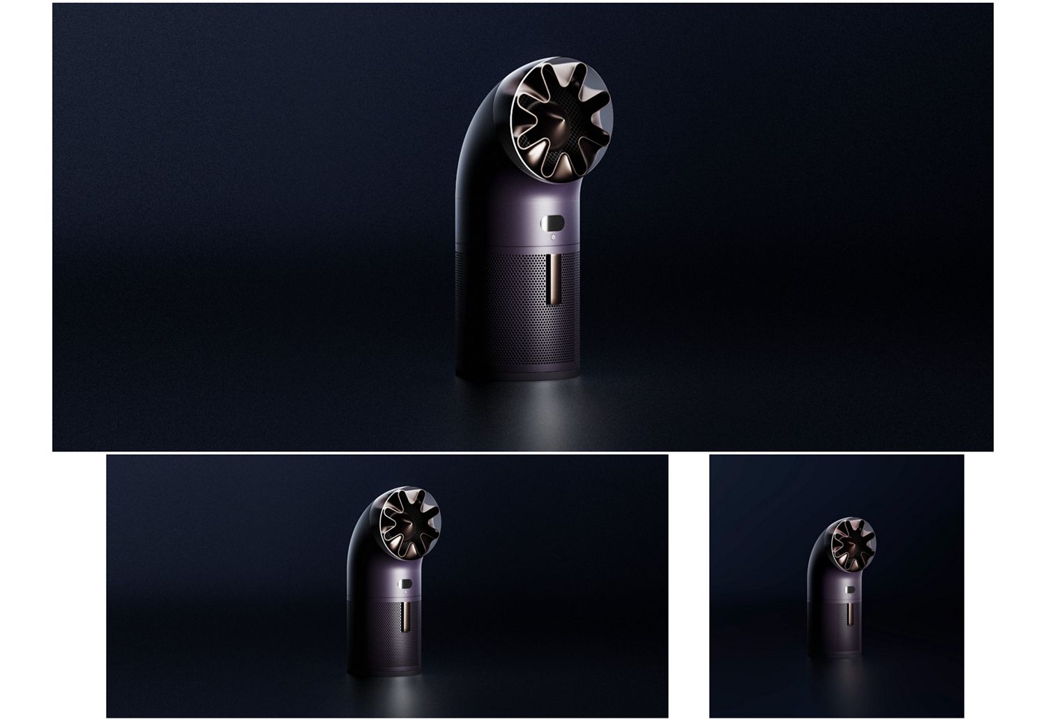 黒背景で撮影されたDyson W1 PencilWashクリーナー。