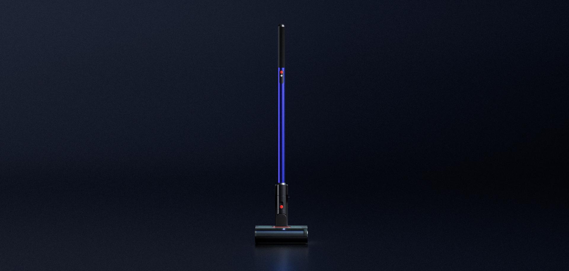 Dyson W1 PencilWash cleaner on a dark background.