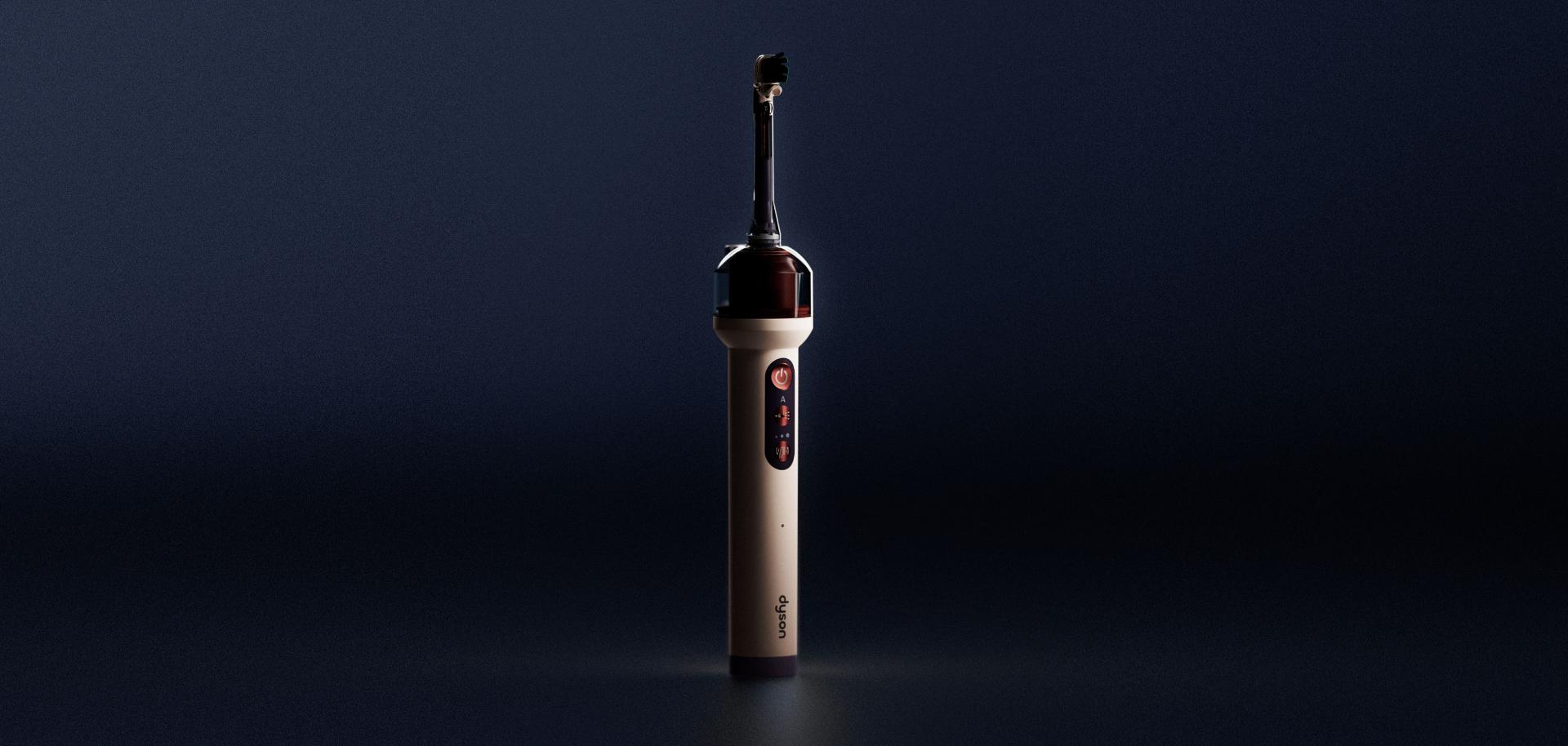 Dyson CameraJet™ en acción, cepillo dental con cámara integrada y tecnología IA.
