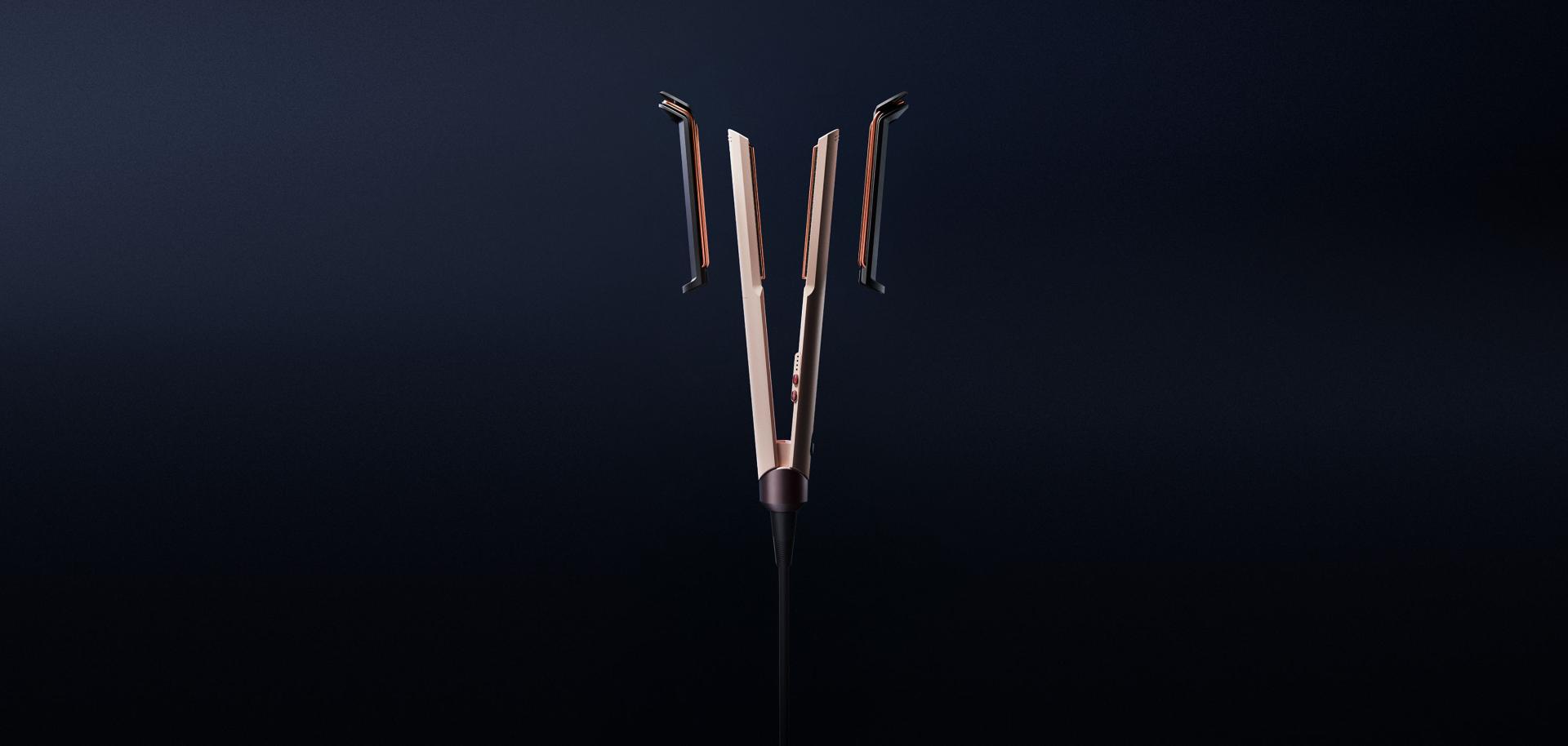 Alaciadora Dyson Corrale Coolshine con tecnología de tubos de extracción térmica.