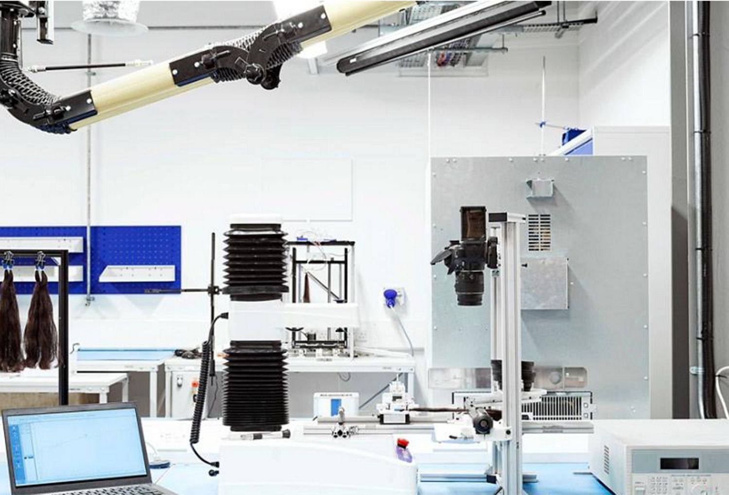 Dyson haircare products being tested