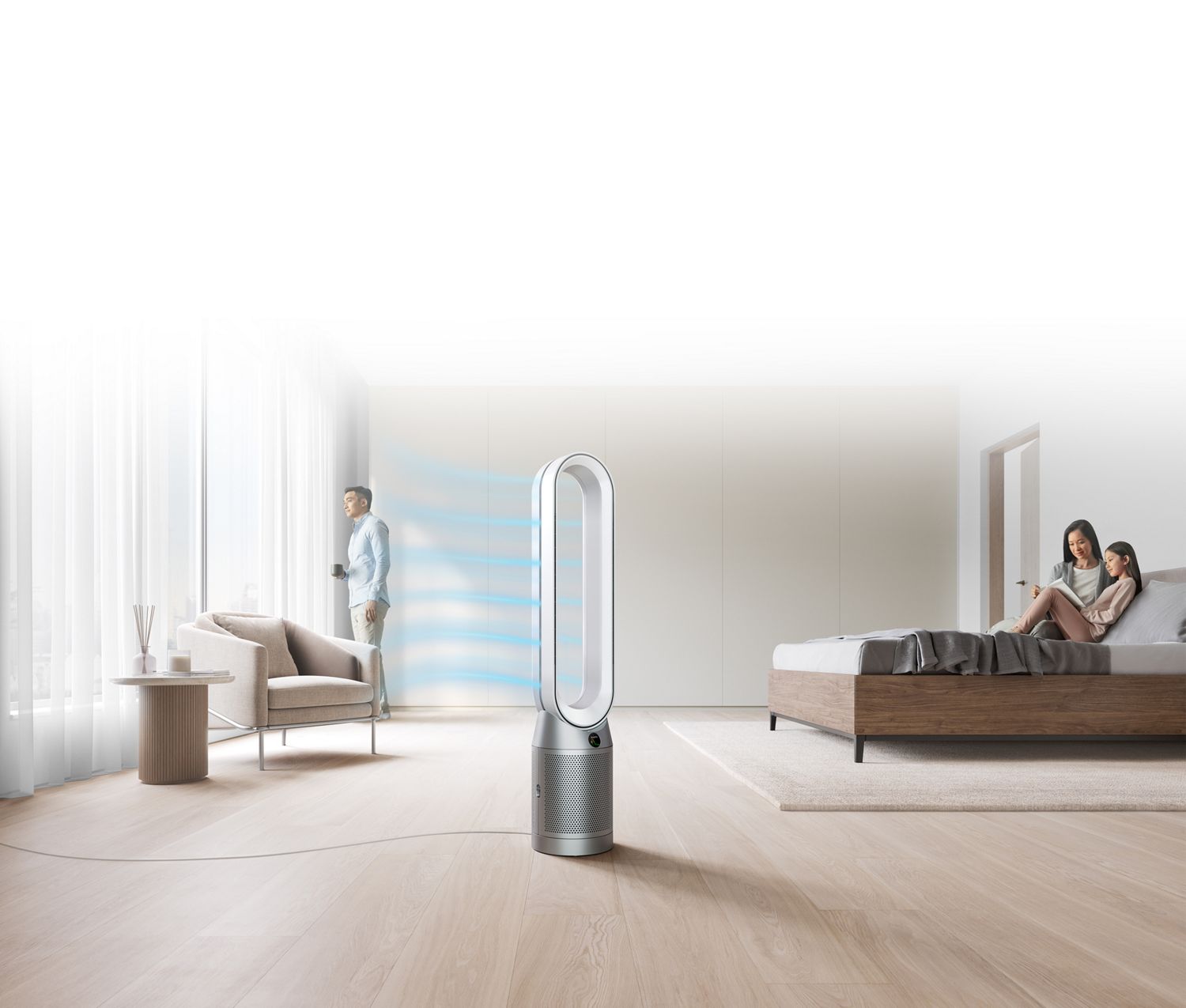 Dyson Purifier Cool im Schlafzimmer