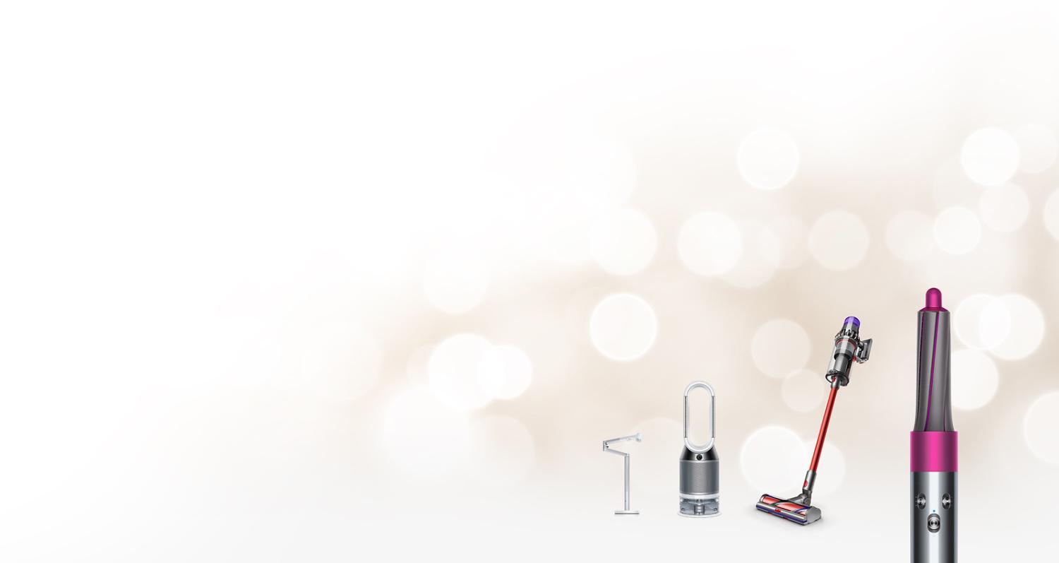 Cadeaux des Fêtes Dyson, notamment l’aspirateur V11 Outsize, la lampe Lightcycle Morph et Airwrap