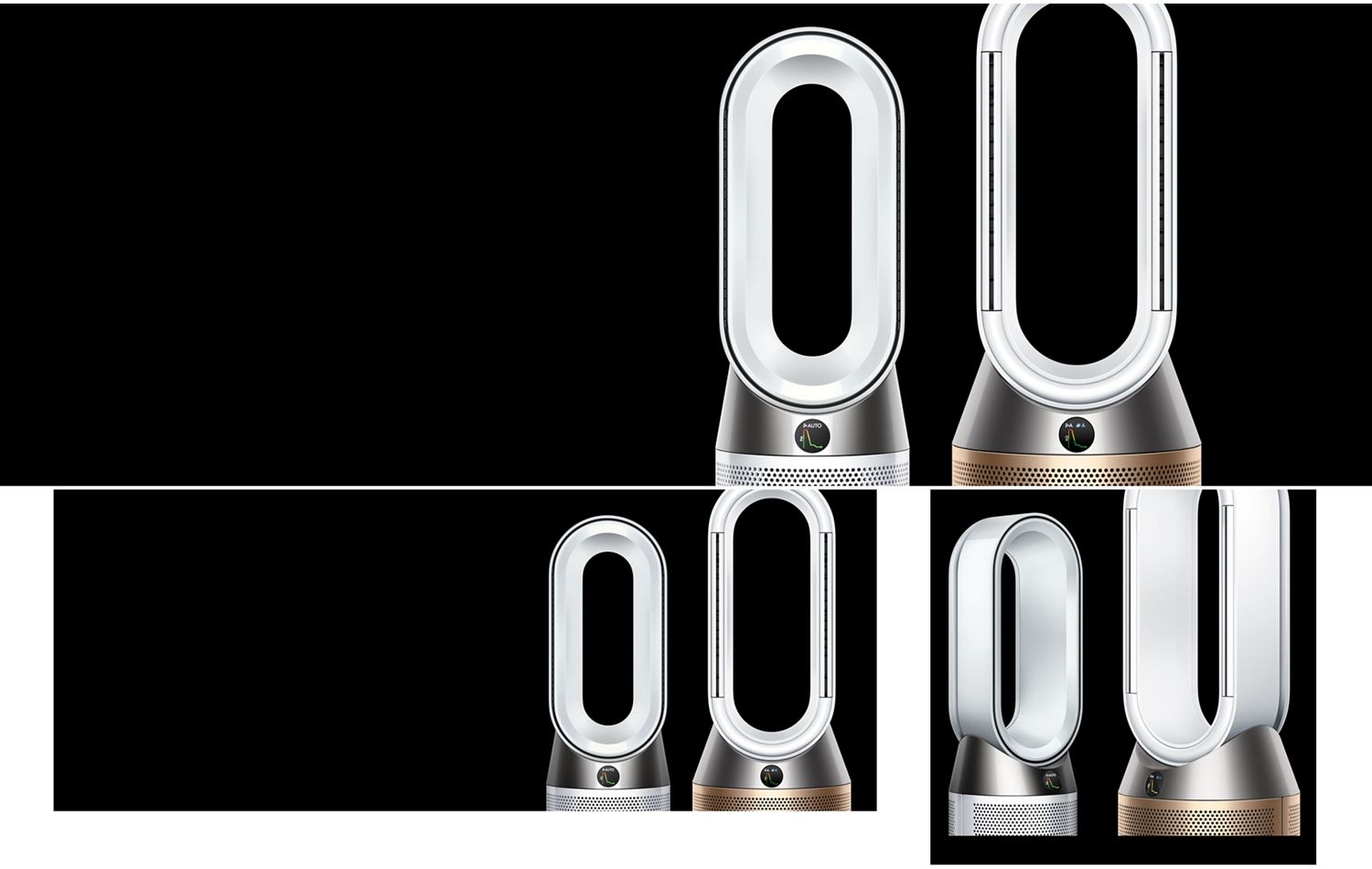 Dyson Purifier Big + Quiet Formaldehyde BP04 purifying fan and Purifier Hot+Cool HP09 Formaldehyde purifying fan heater.